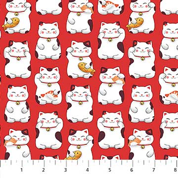 Sushi - Lucky Cats in Red