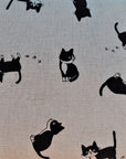 Black Cat in Cream | Canvas