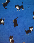 Black Cat in Blue | Canvas