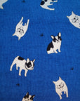 Black Dog in Blue | Canvas
