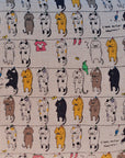 Hanging Out Cat in White | Canvas