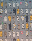 Hanging Out Cat in Gray | Canvas