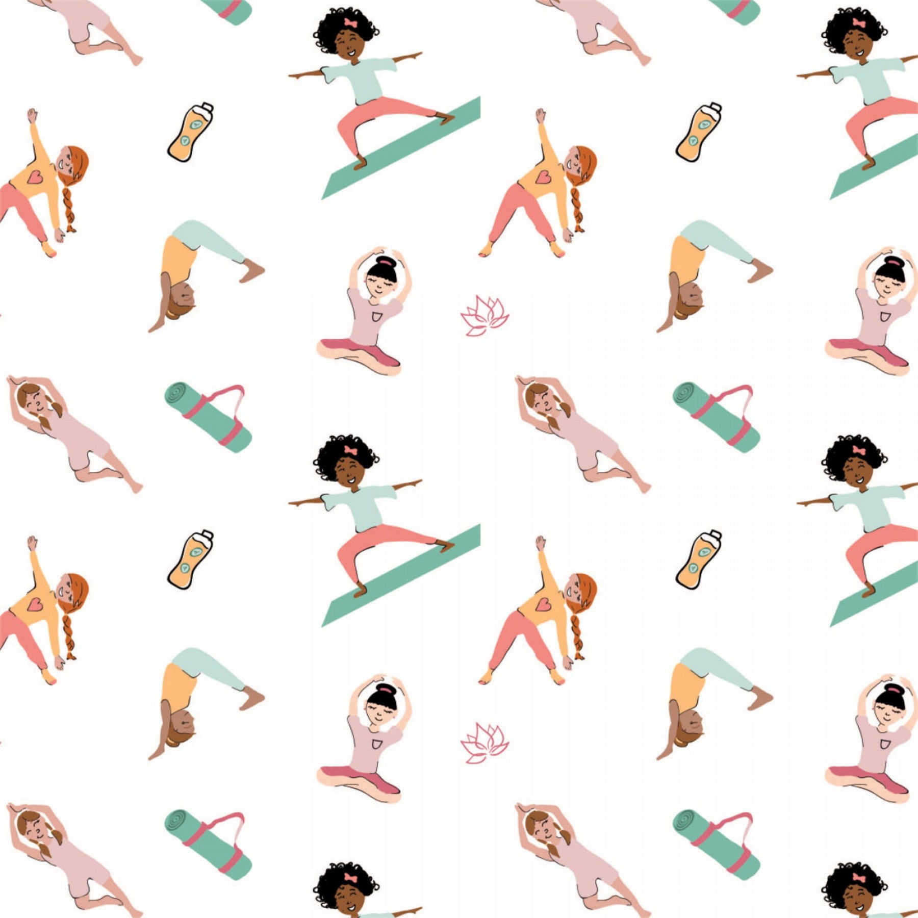 Omstoppable - Yoga Girls in White