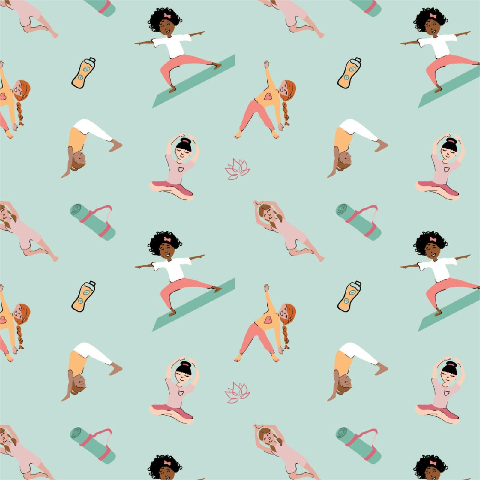 Omstoppable - Yoga Girls in Seafoam