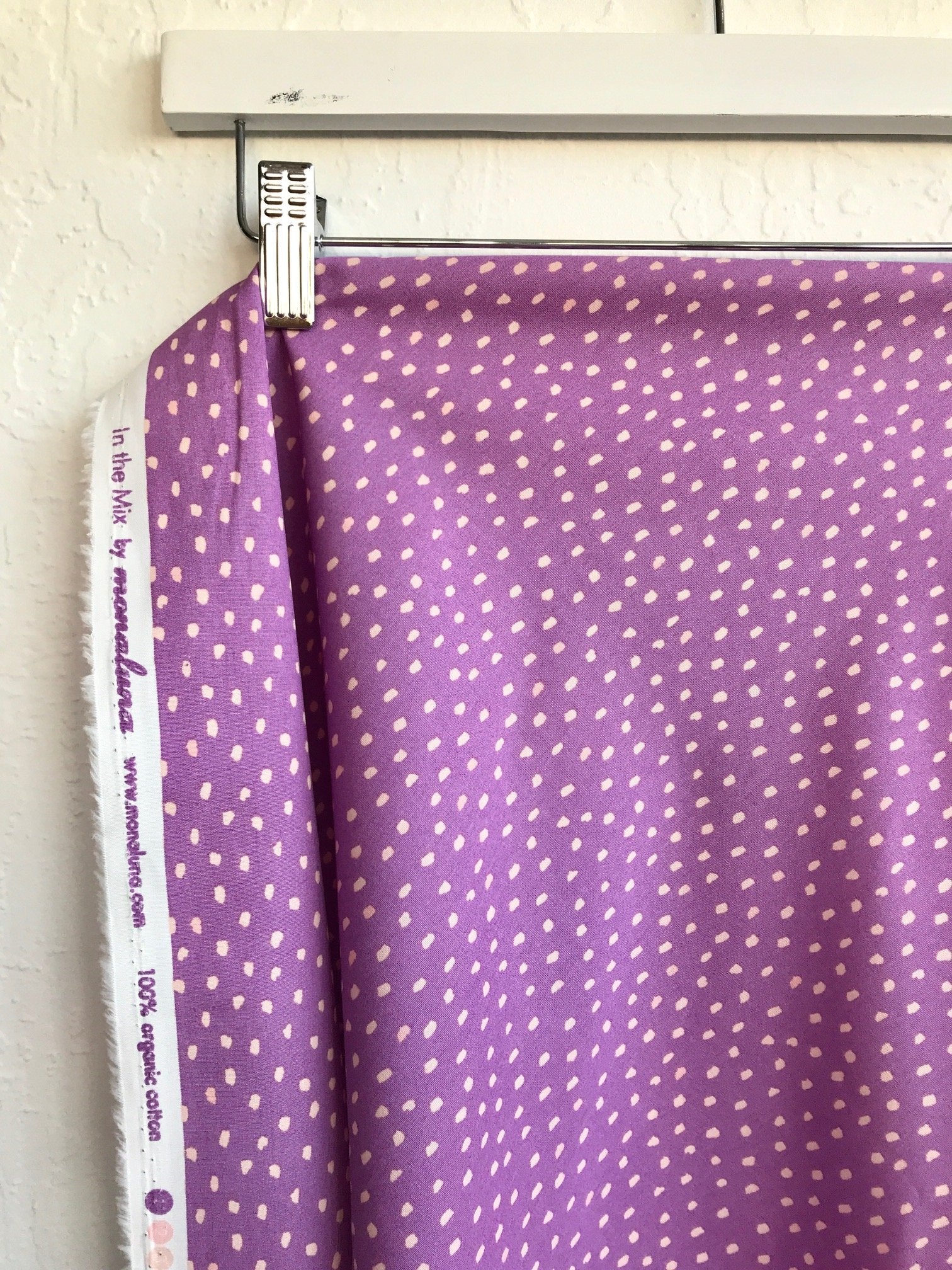 Magic Creatures - Dots in Lavender | Organic Poplin