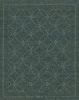 Sashiko Mending Patch - Blue Green