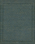 Sashiko Mending Patch - Blue Green