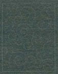 Sashiko Mending Patch - Blue Green