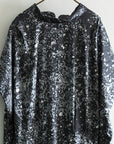 Beau Yin Yang II - Birds' Eye in Black | Sateen