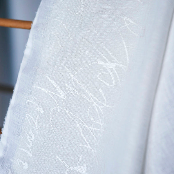 Beau Yin Yang II - Ripple in White | Gauze