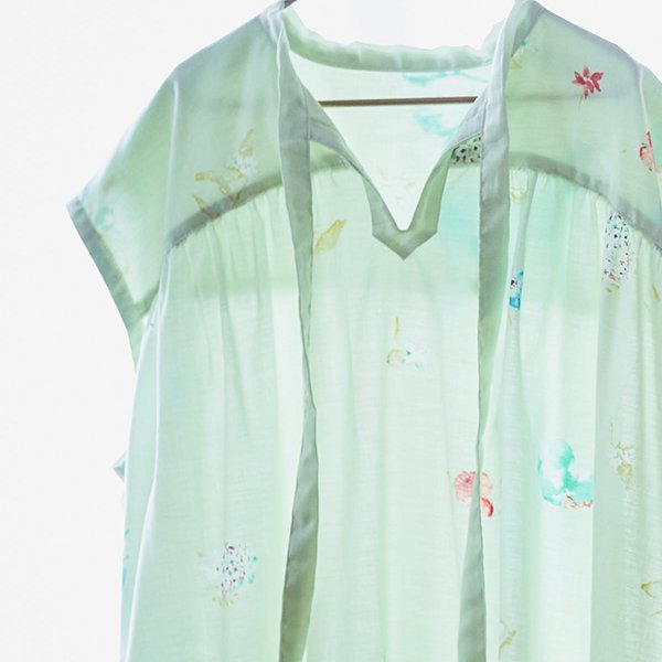 nani IRO 2022 New Morning in Green | Cotton Silk Twill