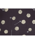 Large Dots in Black Metallic | Canvas
