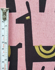 Llama in Pink Metallic | Canvas