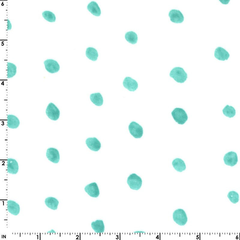 Pocho in White & Green D | Organic Double Gauze