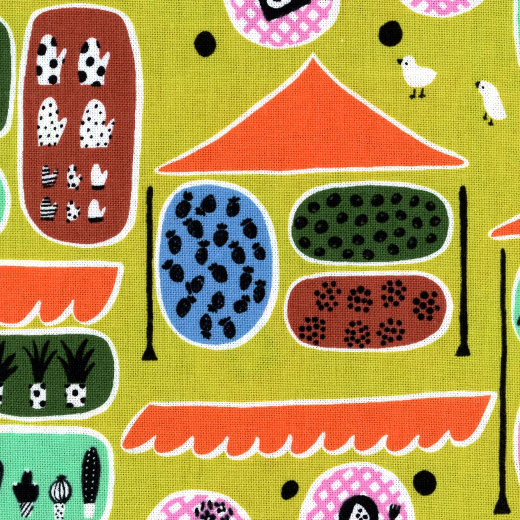 Pikku Saari Au Market in Mustard | Canvas