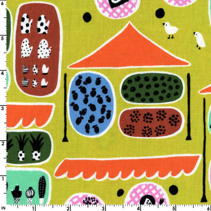 Pikku Saari Au Market in Mustard | Canvas