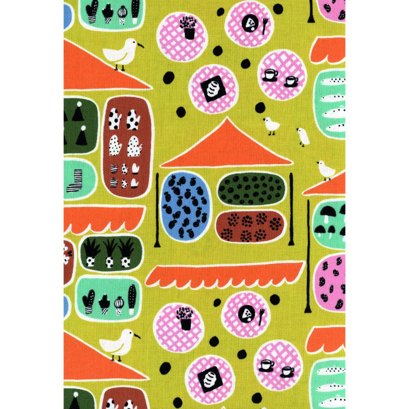 Pikku Saari Au Market in Mustard | Canvas