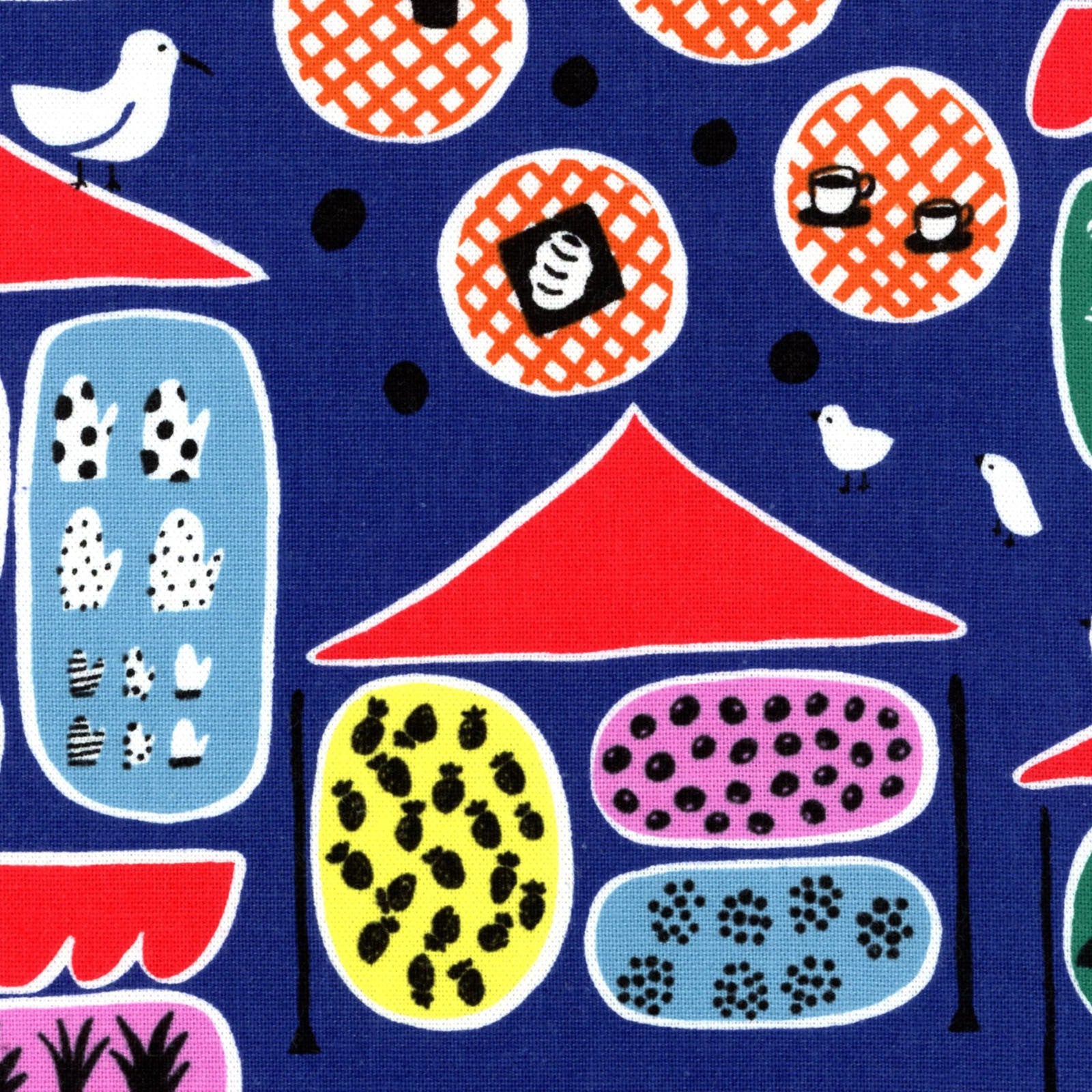 Pikku Saari Au Market in Navy | Canvas