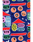 Pikku Saari Au Market in Navy | Canvas