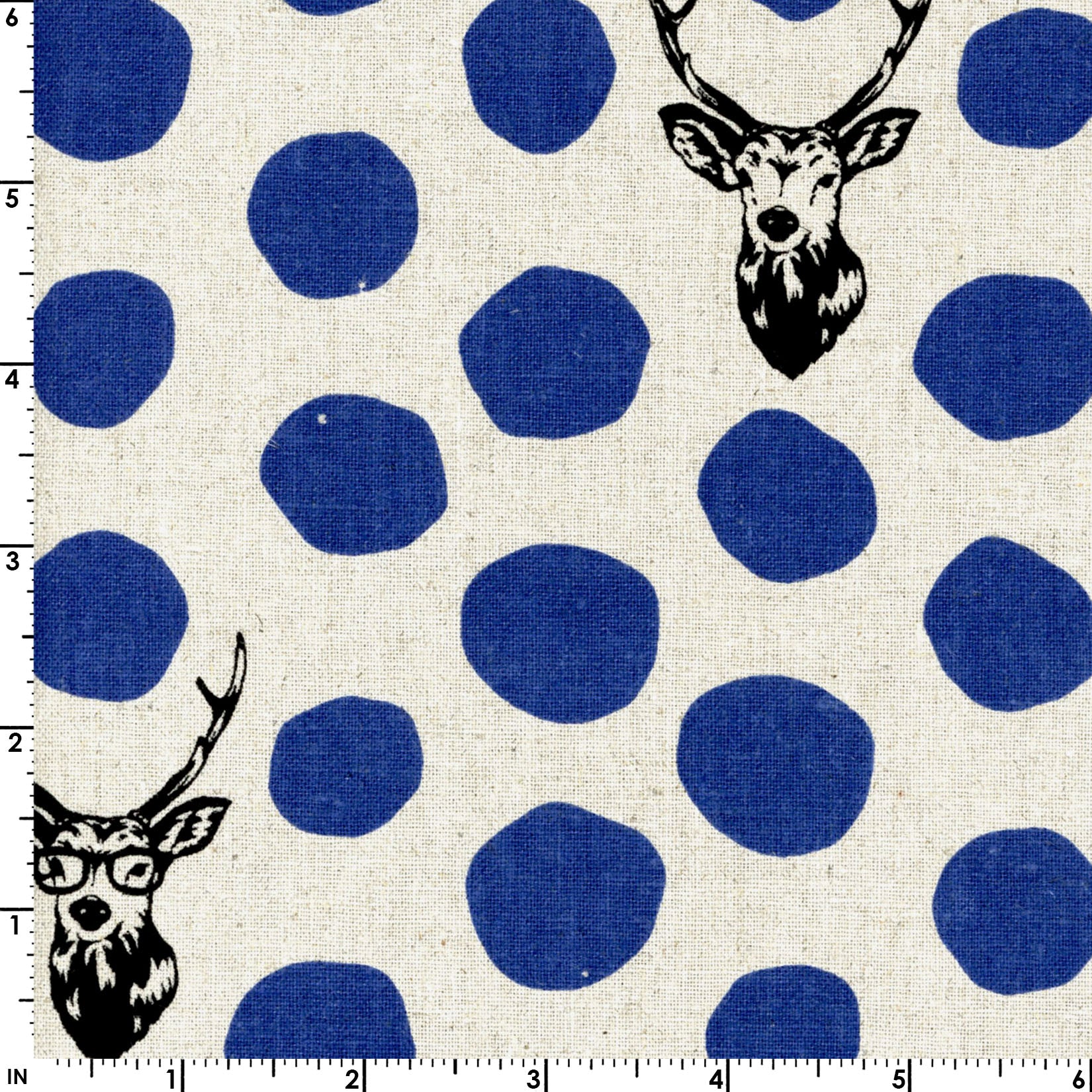 Sambar - Deer in Blue Natural | Canvas