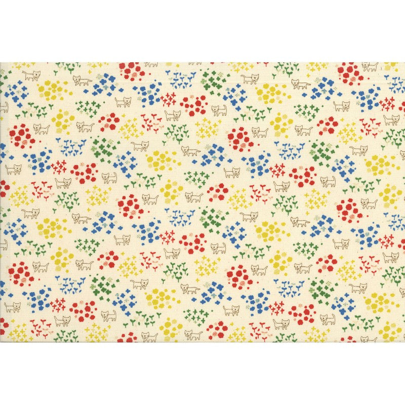 Floral Kitty | Oxford Cotton
