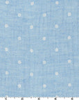 Solid Dots Light Denim Blue | Double Gauze
