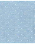 Solid Dots Light Denim Blue | Double Gauze
