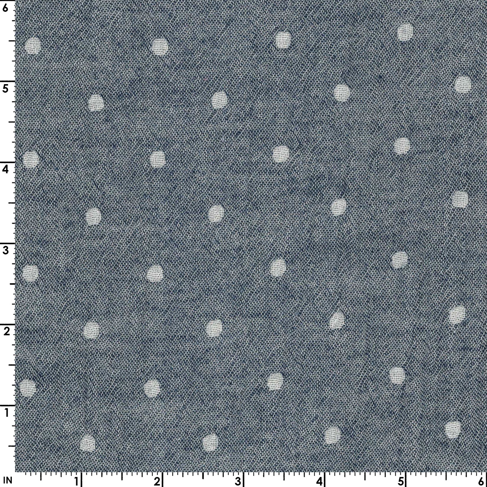 Solid Dots Dark Blue | Double Gauze