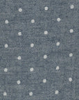 Solid Dots Dark Blue | Double Gauze