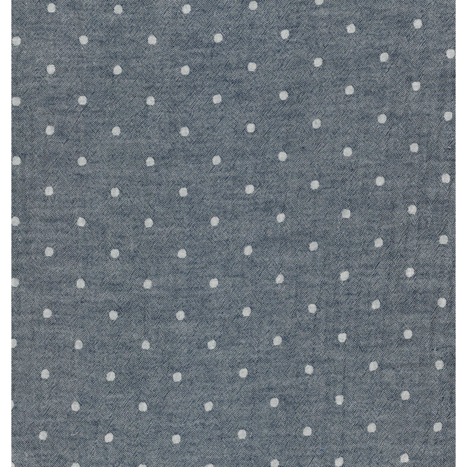 Solid Dots Dark Blue | Double Gauze