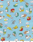 Chibi Petit Cat in Blue | Sheeting Cotton