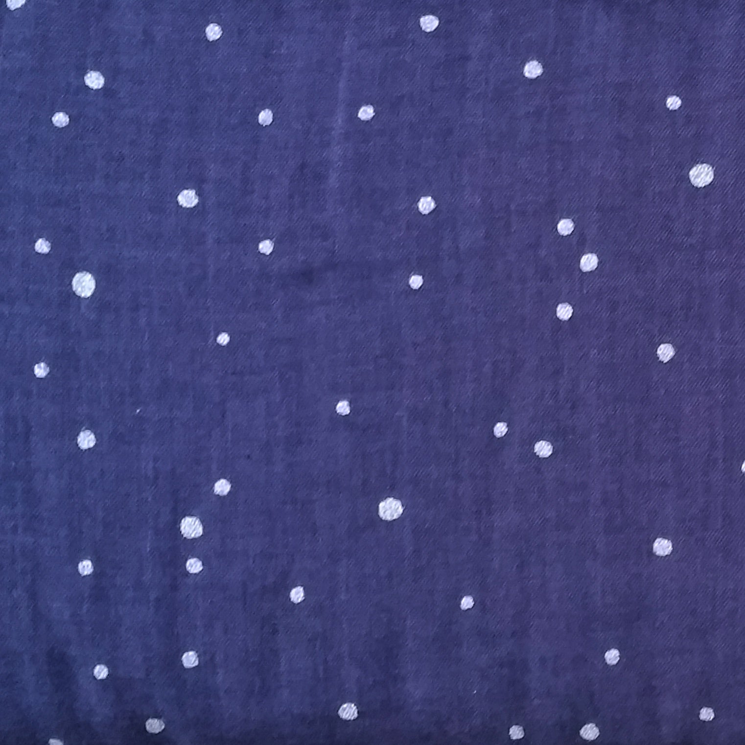 Dots in Navy | Double Gauze