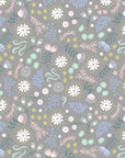 Fairy Lights Glow - Magical Flowers in Gray