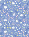 Fairy Lights Glow - Magical Flowers in Dusky Blue