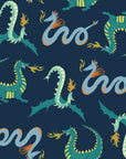 Magic Creatures - There be Dragons | Organic Poplin