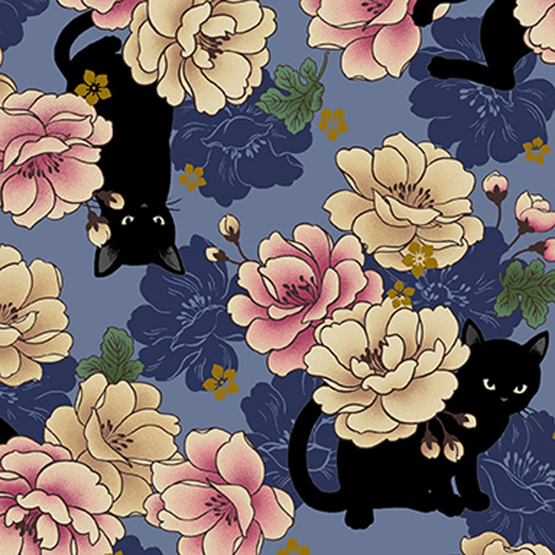 Neko Cat in Perkiwinkle (Large Print)
