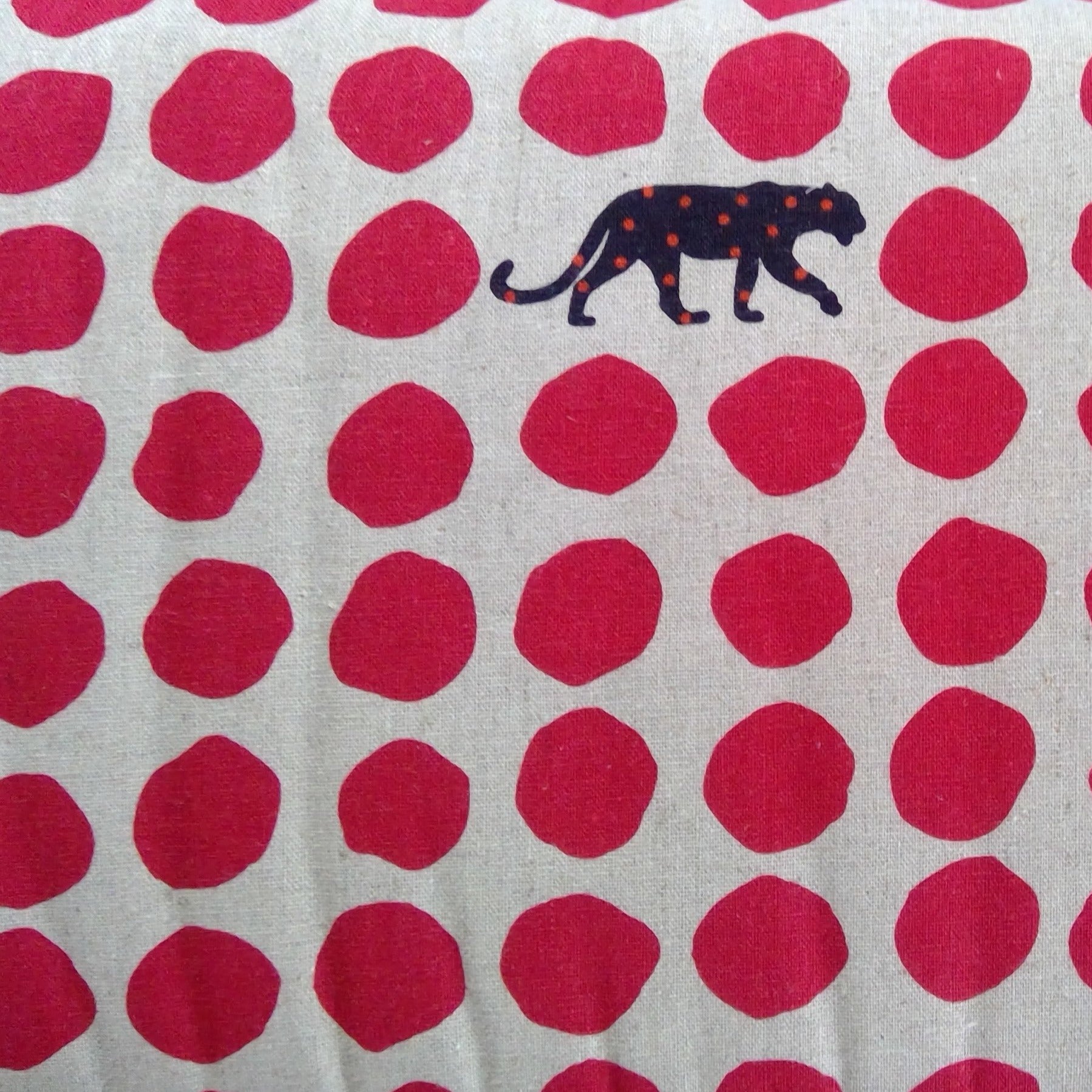 Panther in Red | Canvas