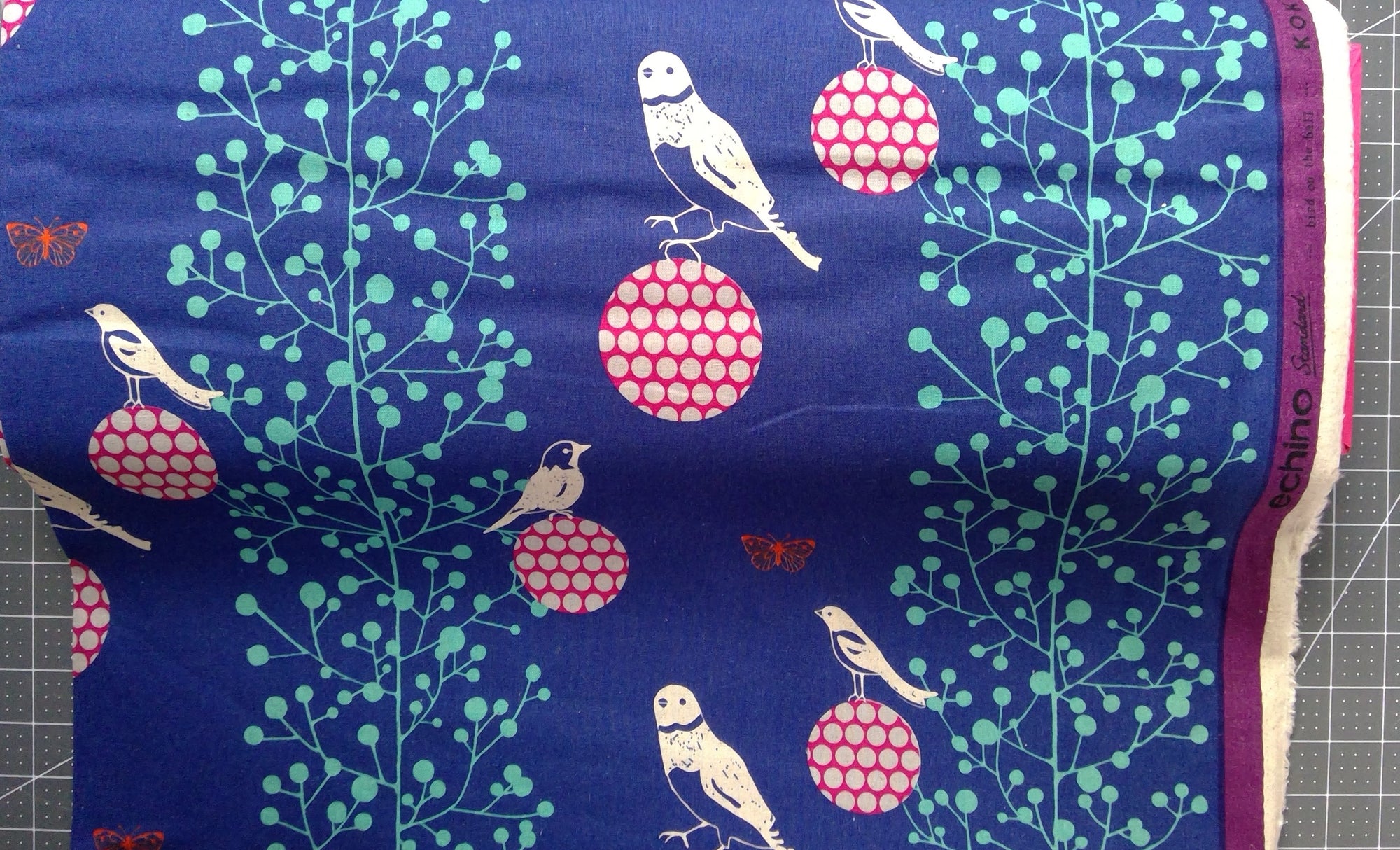 Bird on the Ball in Navy | Canvas