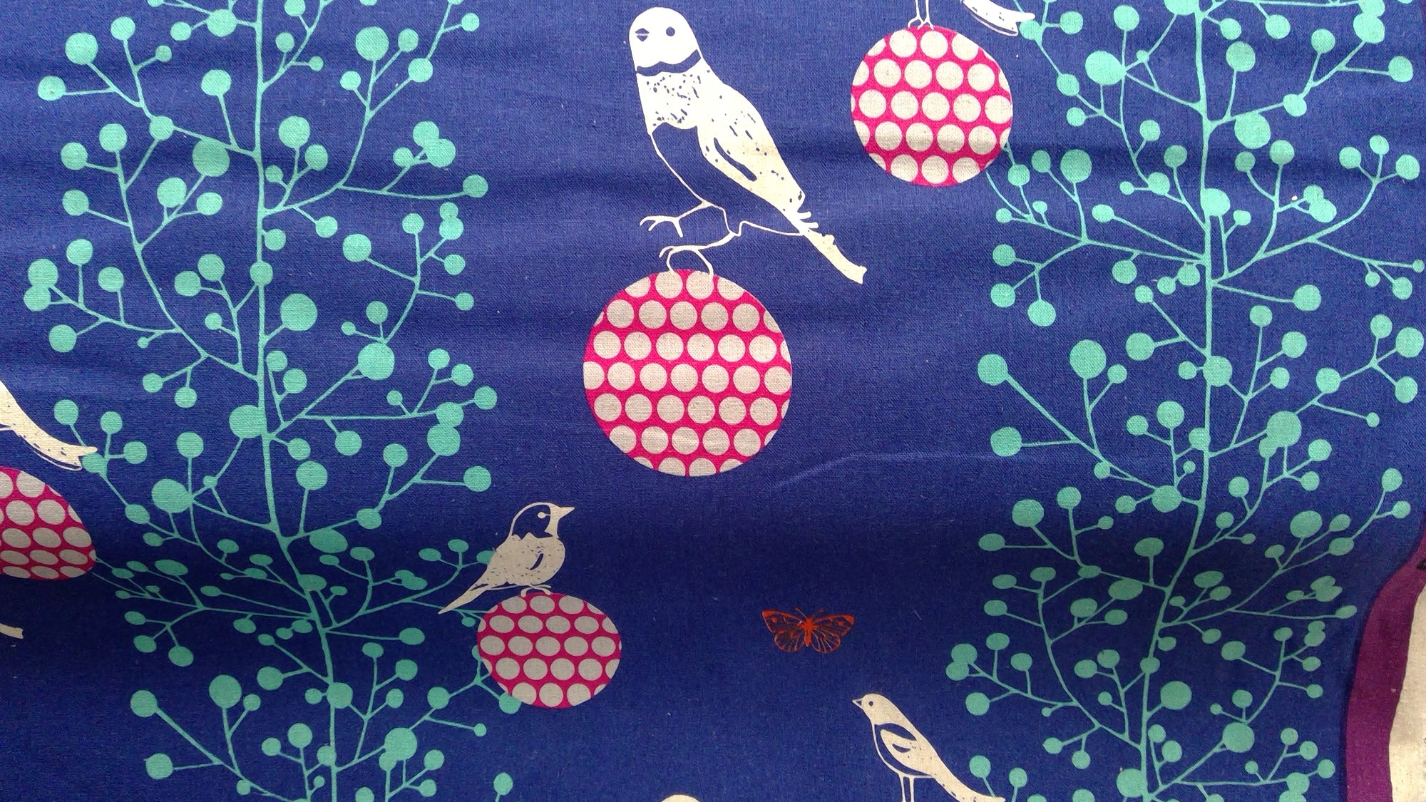 Bird on the Ball in Navy | Canvas