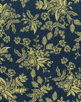 English Garden - Toile in Navy Metallic