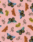 English Garden - Monarch in Peach Metallic | Cotton Lawn