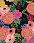 English Garden - Juliet Rose in Navy | Canvas