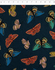 English Garden - Monarch in Navy Metallic | Canvas