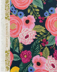English Garden - Juliet Rose in Navy | Canvas
