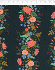 English Garden - Floral Vines in Navy | Canvas