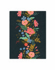 English Garden - Floral Vines in Navy | Canvas