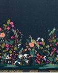 English Garden - Growing Garden Panel in Navy Metallic