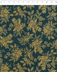 English Garden - Toile in Navy Metallic