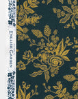 English Garden - Toile in Navy Metallic