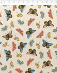 English Garden - Monarch in Cream Metallic | Cotton Lawn